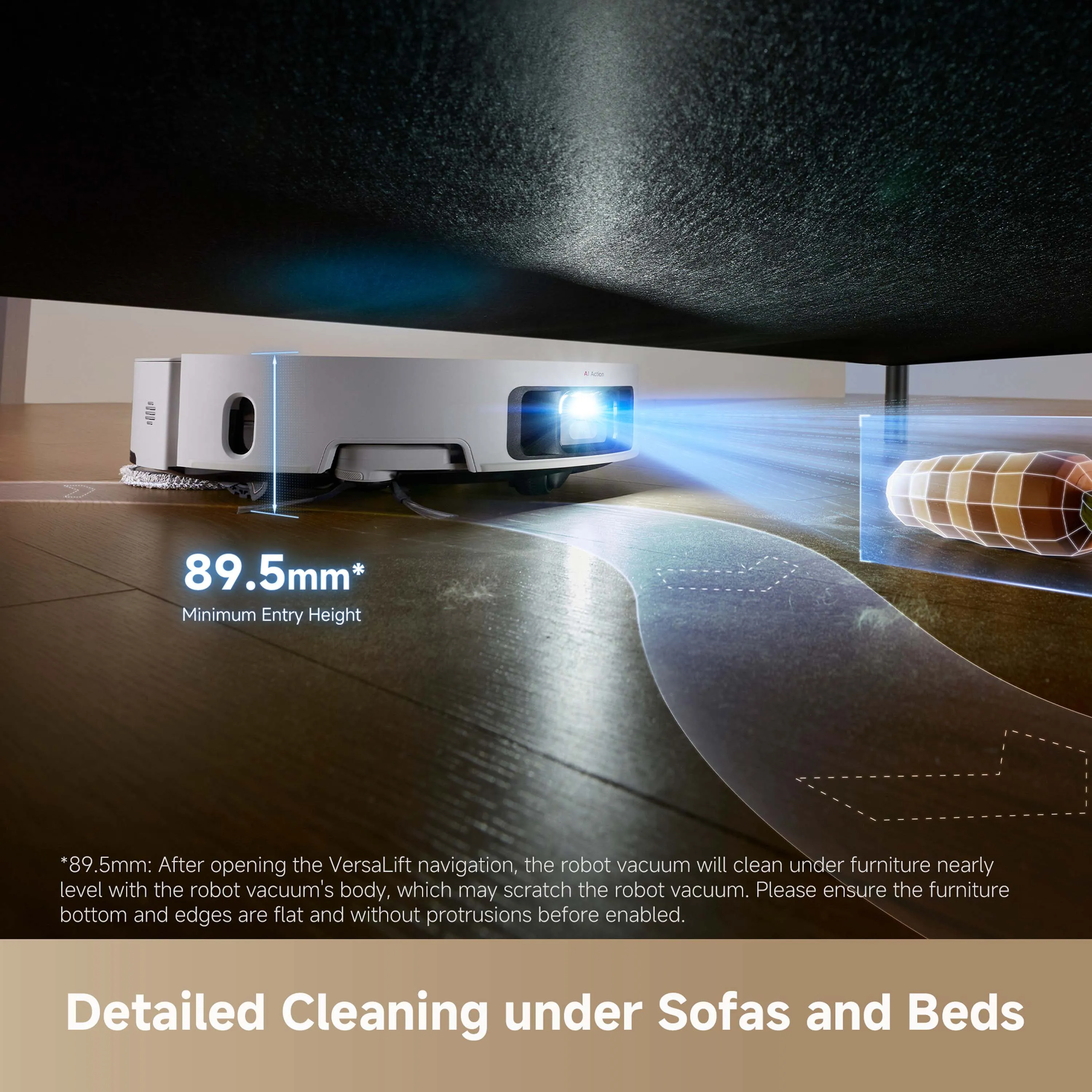 L50 Pro Ultra White Robot Vaccum Cleaner