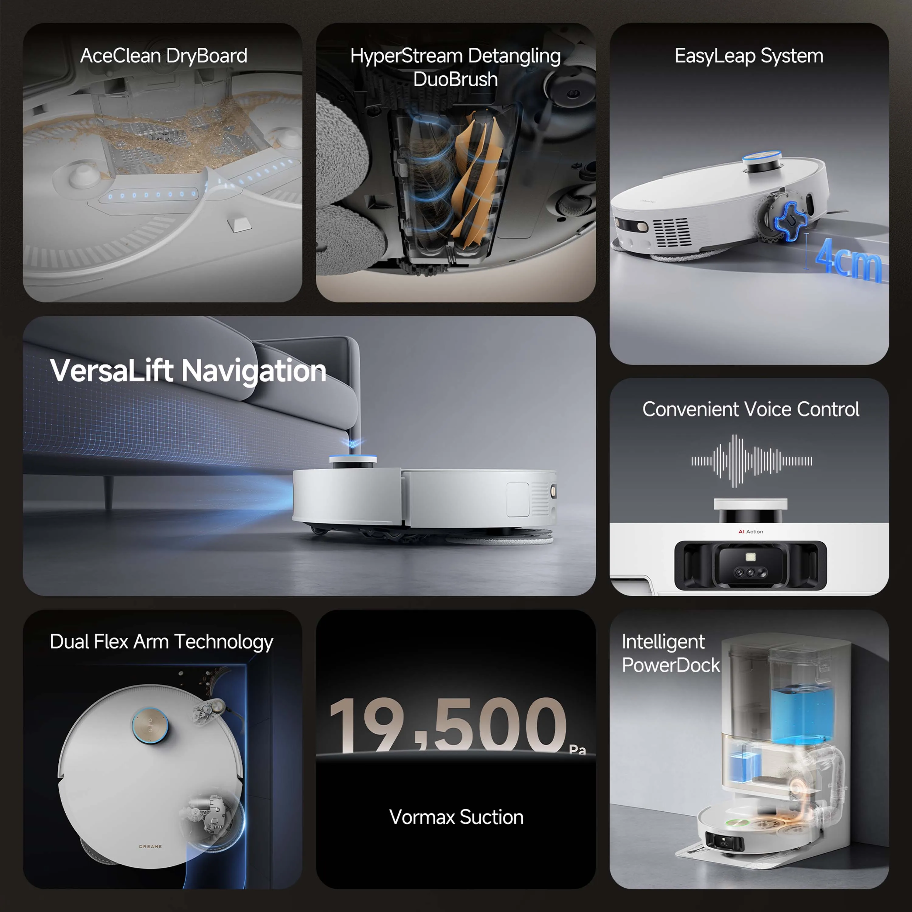 L50 Pro Ultra White Robot Vaccum Cleaner