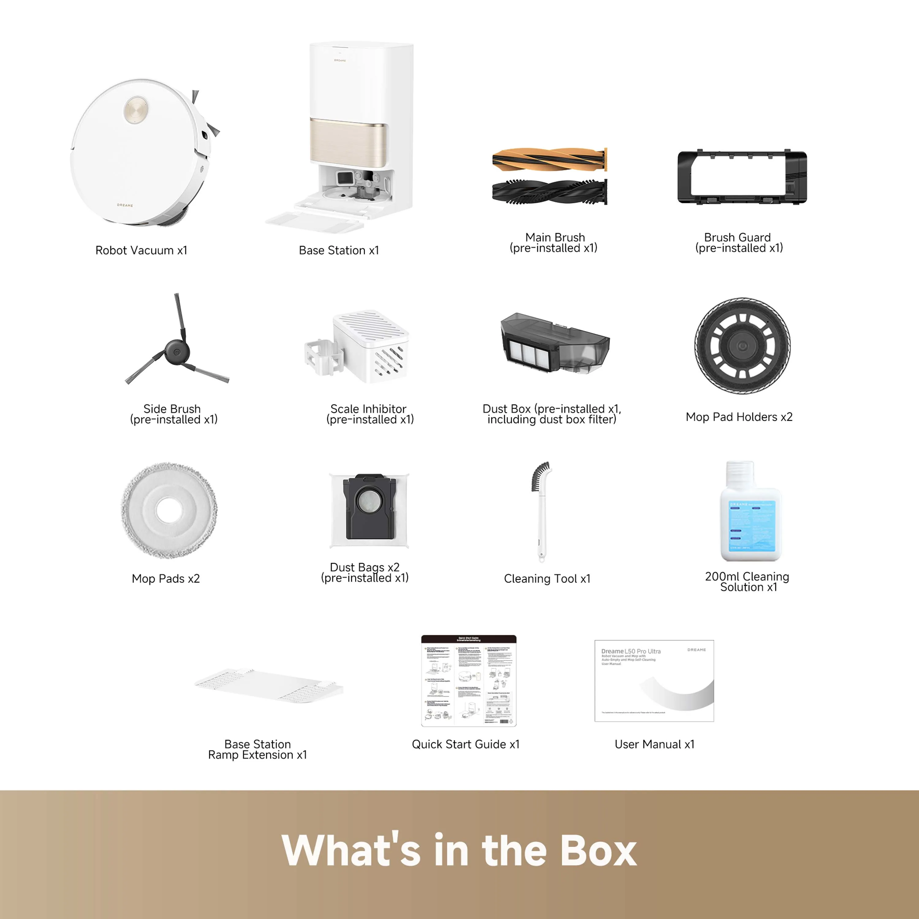 Xiaomi Dreame L50 Pro Ultra Robot vacuum cleaner, White