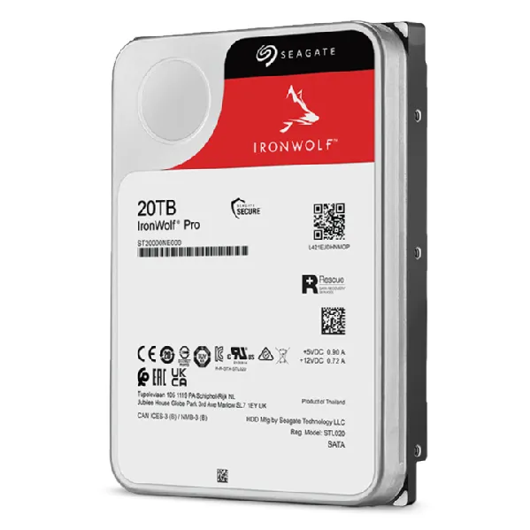 Seagate IronWolf Pro 3.5", 20TB, 7200 RPM, 256 MB, 550 WRL - hard drive (NAS)