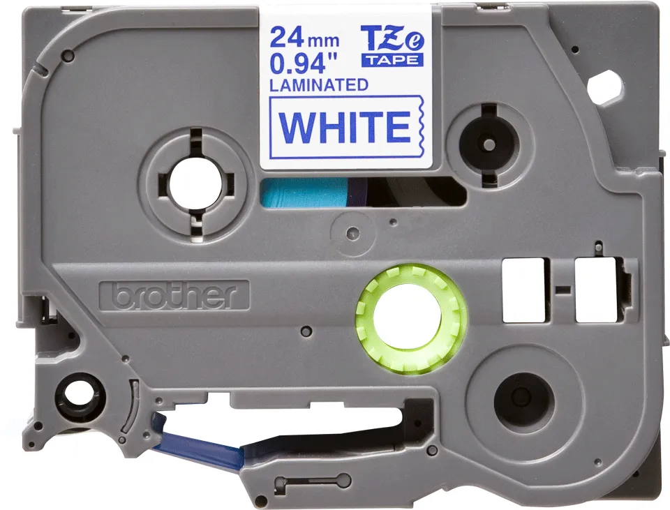 BROTHER TZE253 24 BLUE ON WHITE
