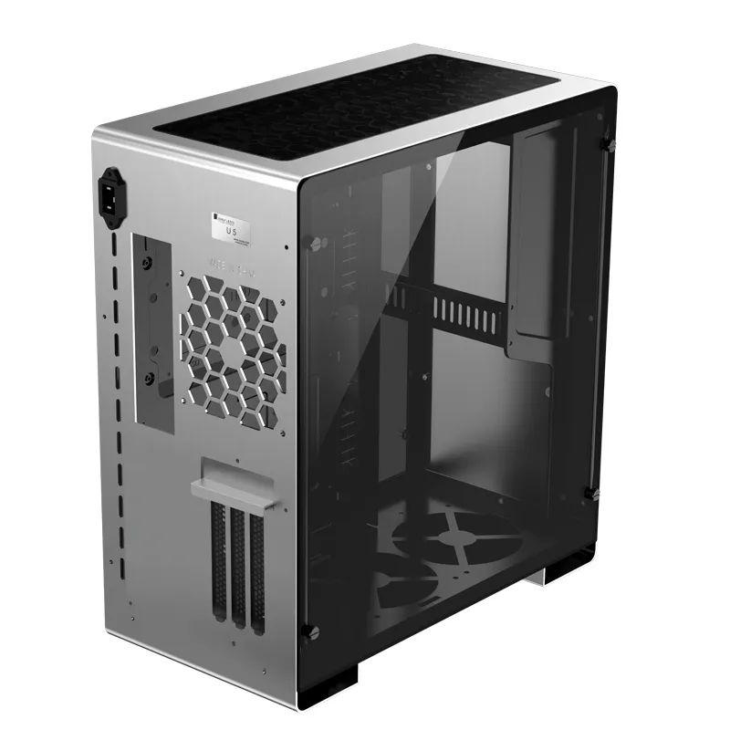 Jonsbo U5S, Tempered Glass - midi case, silver