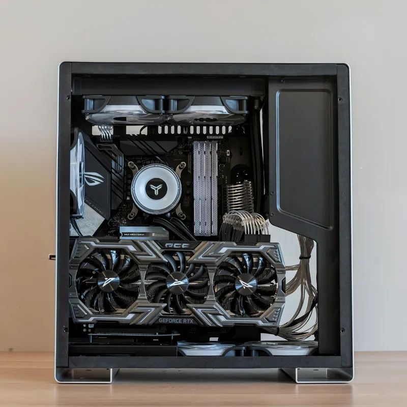 Jonsbo U5S, Tempered Glass - midi case, silver