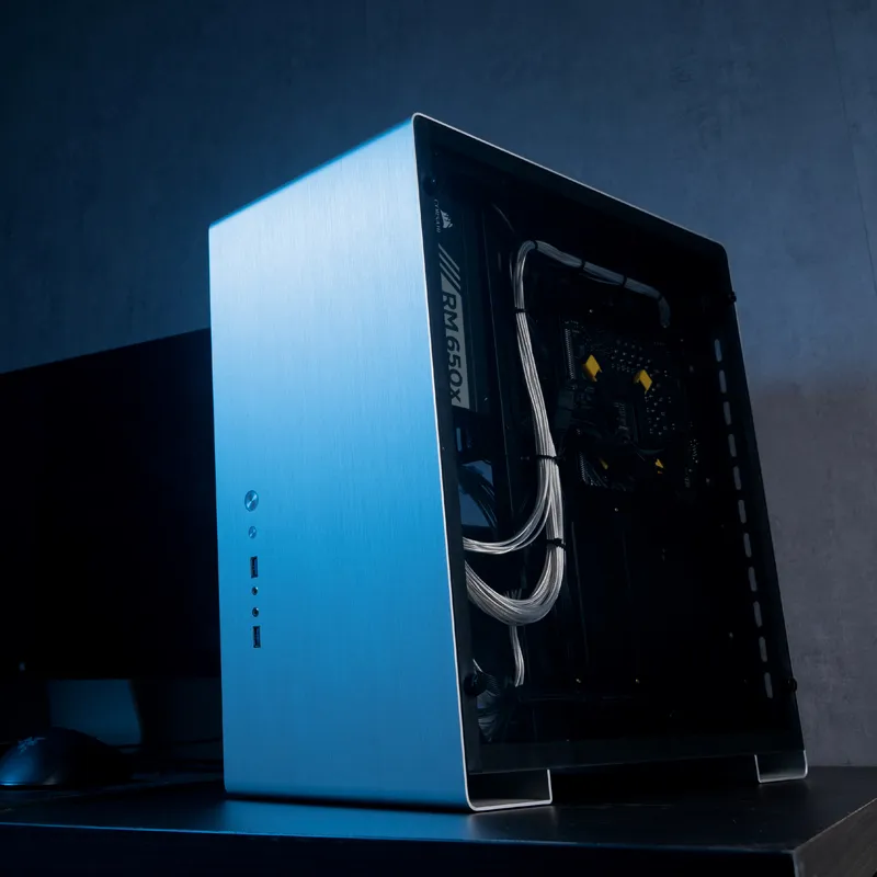 Jonsbo U5S, Tempered Glass - midi case, silver