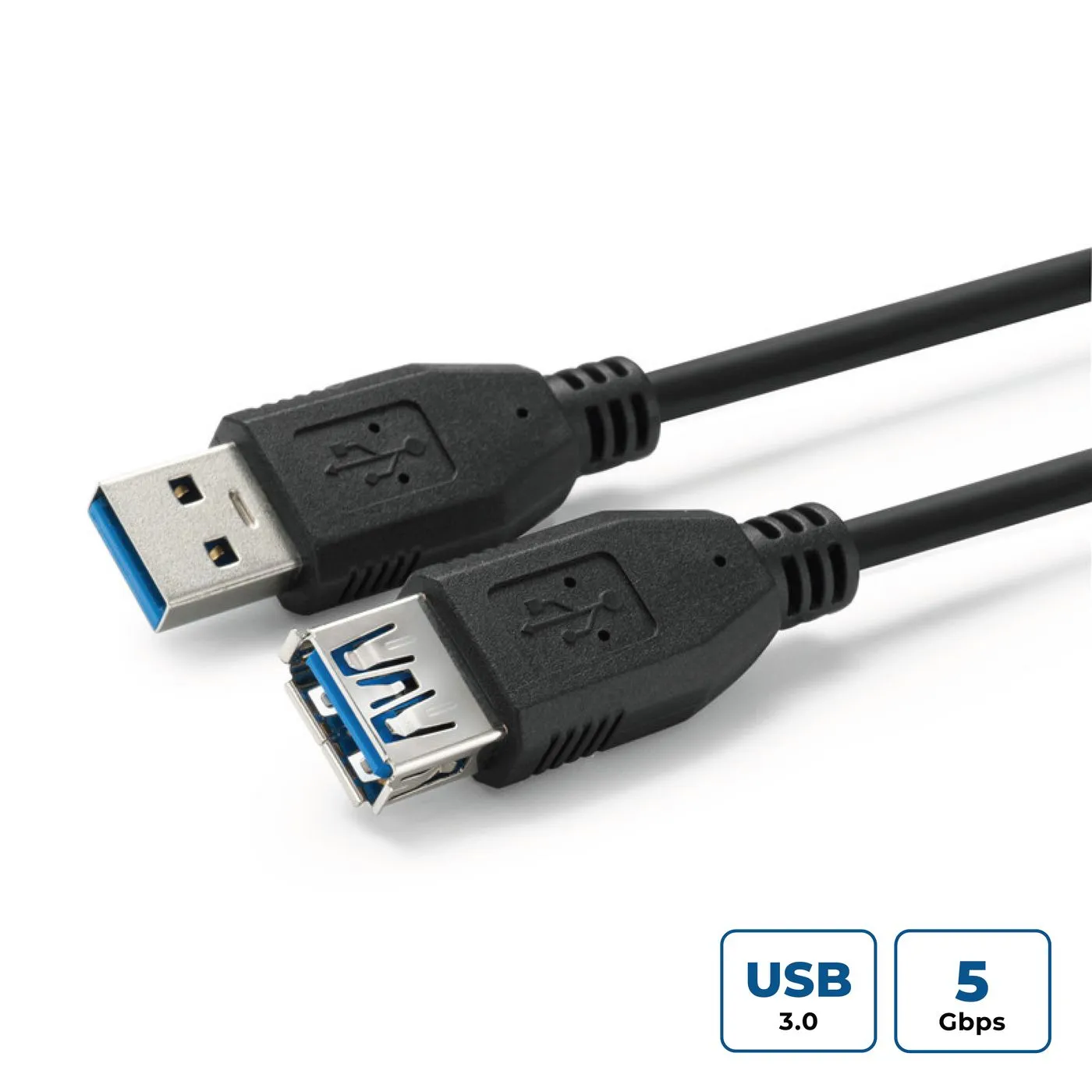 USB3.0  A-A 1m M-F, Black