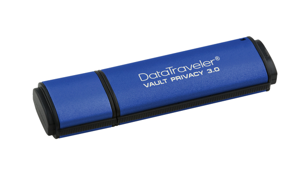 Kingston 4 GB DataTraveler Vault Privacy 3.0 USB 3.0 - minne, Bl&aring;
