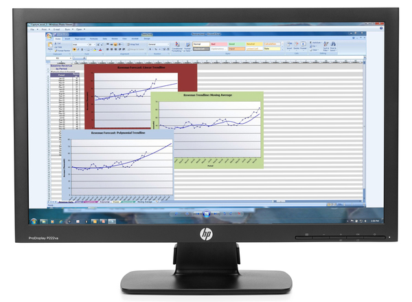 HP 21.5&quot; P222va, Full HD, VA -n&auml;ytt&ouml;