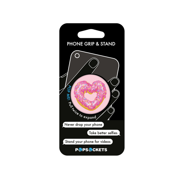 POPSOCKETS Strawberry Heart Donut Pidike/Jalusta