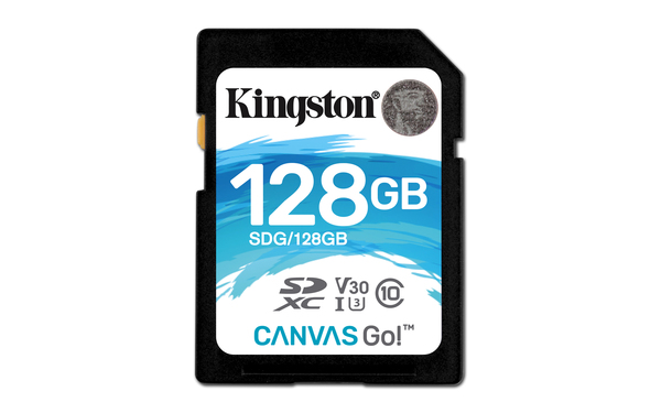 Kingston 128GB Canvas Go, Class 10 UHS-I - SDXC