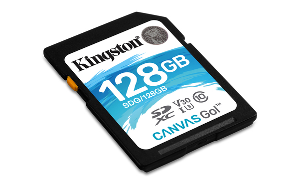 Kingston 128GB Canvas Go, Class 10 UHS-I - SDXC