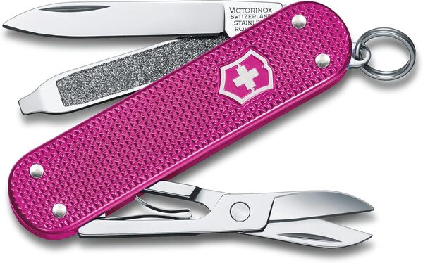 Victorinox Classic SD Alox fickkniv, rosa, 58 mm