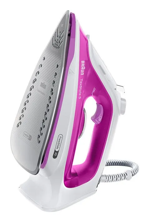 Braun TexStyle 5 SI 5225 Steam Iron, 2500W, 0.3L, Pink/White