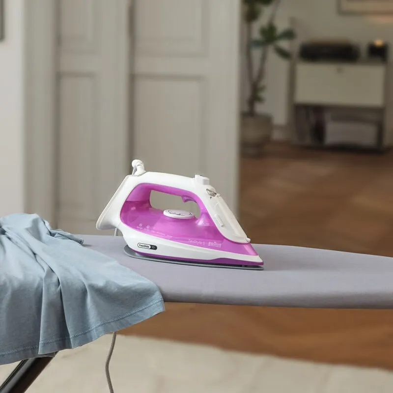Braun TexStyle 5 SI 5225 Steam Iron, 2500W, 0.3L, Pink/White