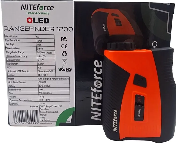 NITEforce Etäisyysmittari RangeFinder 1200 Oled Näytöllä