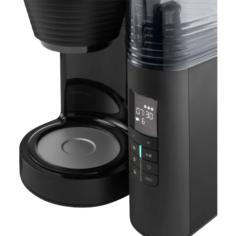 Melitta AromaFresh X 1030-06 10 koppar kaffebryggare med kaffekvarn, svart