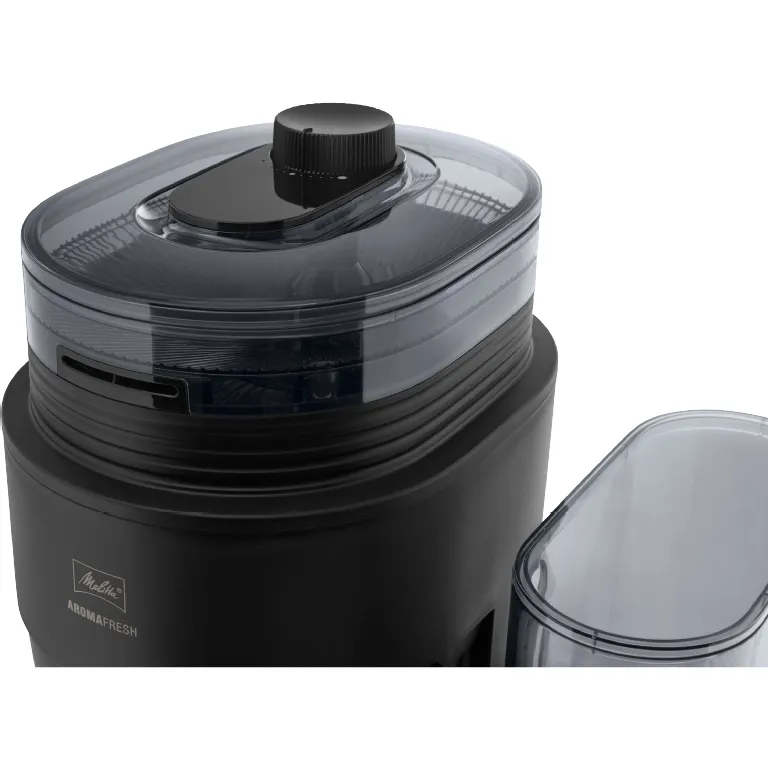 Melitta AromaFresh X 1030-06 10 koppar kaffebryggare med kaffekvarn, svart