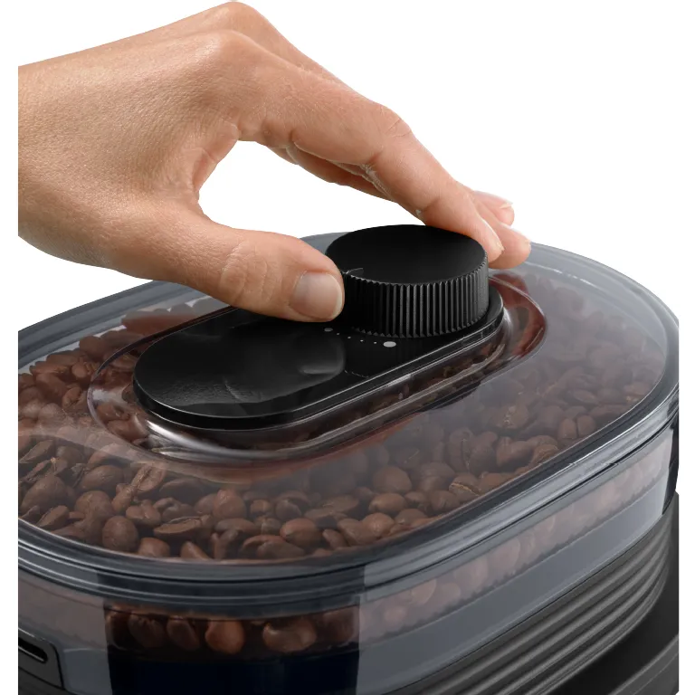 Melitta AromaFresh X 1030-06 10 koppar kaffebryggare med kaffekvarn, svart