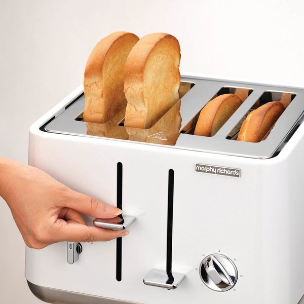 MORPHY RICHARDS Toaster Aspect White 4-Slices