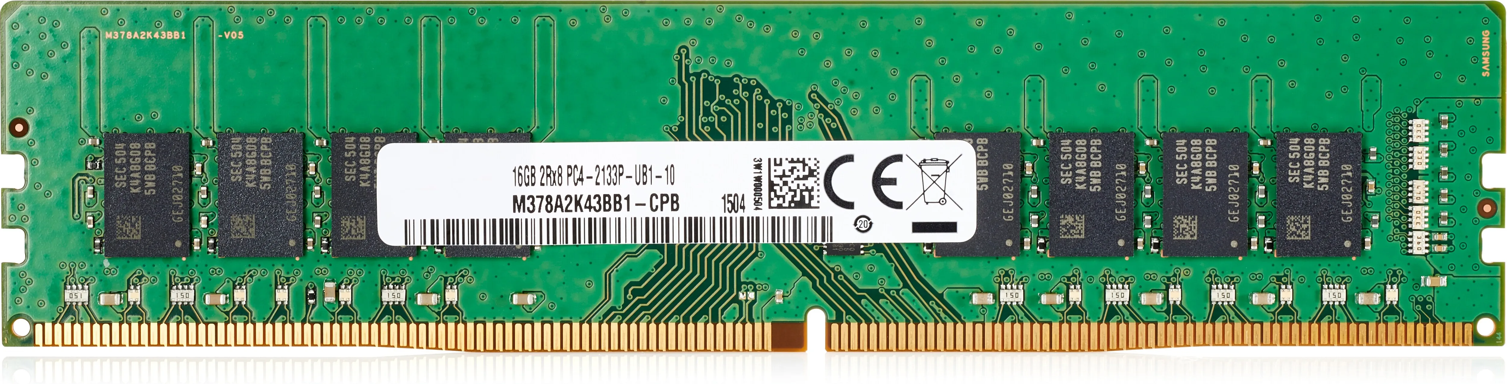 HP - DDR4 - 16 GB - DIMM 288 nastaa - 2666 MHz / PC4-21300 - 1.2 V - puskuroimaton - ECC - AMO malleihin Workstation Z2 G4