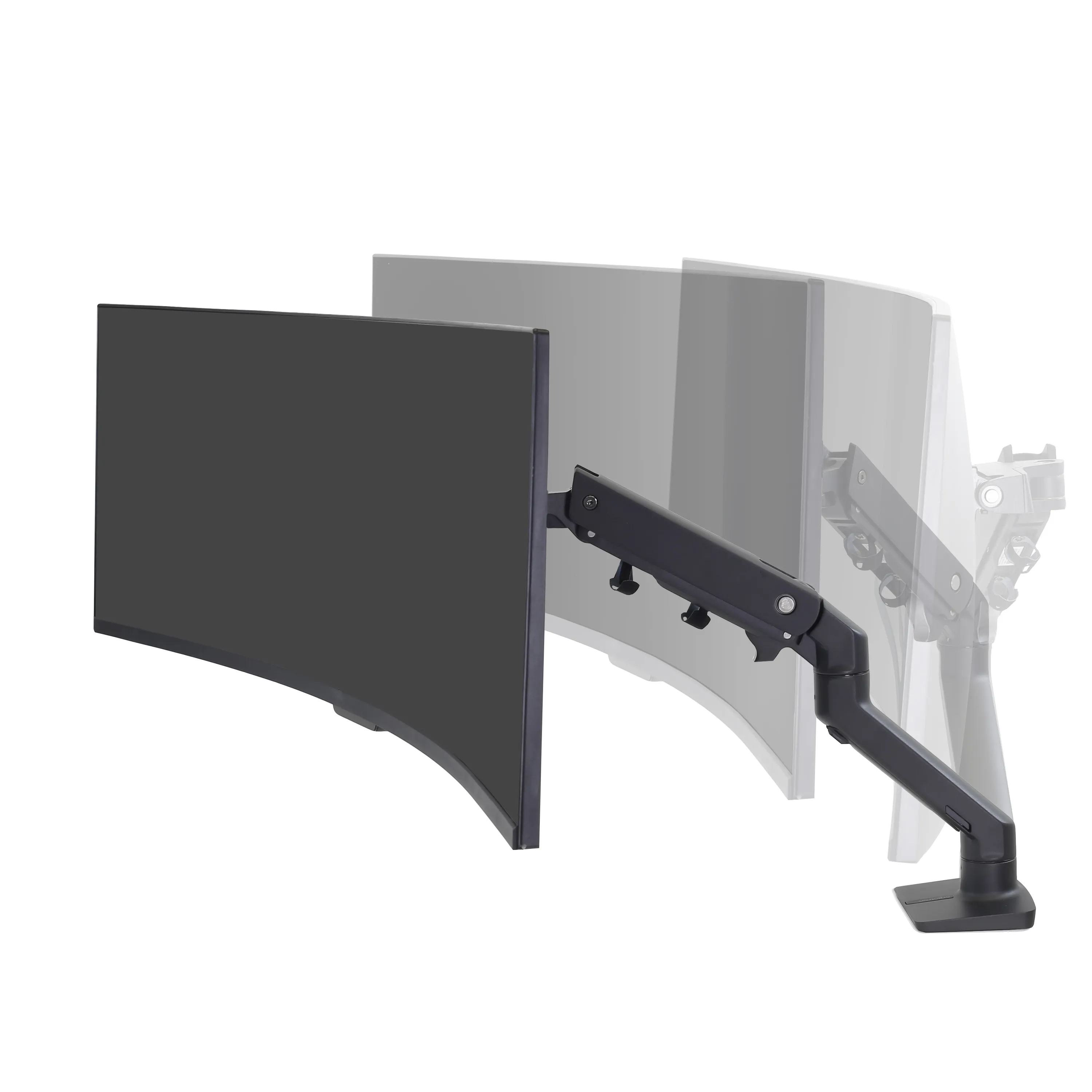 ERGOTRON HX monitor arm with HD monitor joint in black