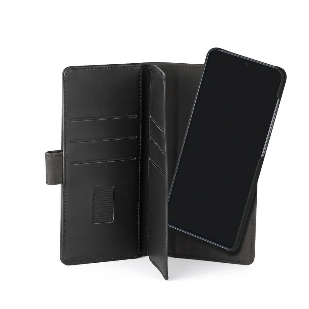 GEAR Wallet 7 Cards, Galaxy S20 - 2-in-1 Wallet Case, Black