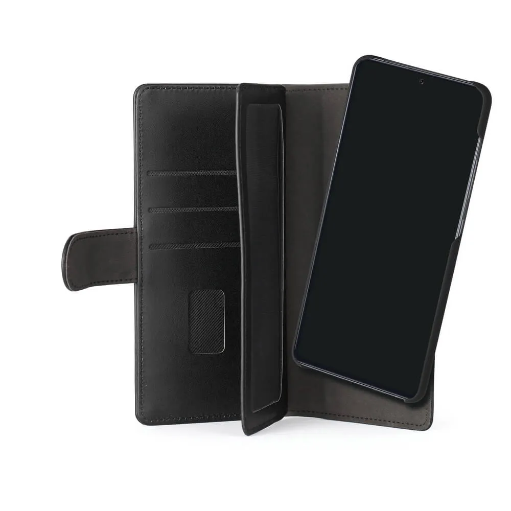 GEAR Wallet 7 Cards, Galaxy S20 - 2-in-1 Wallet Case, Black