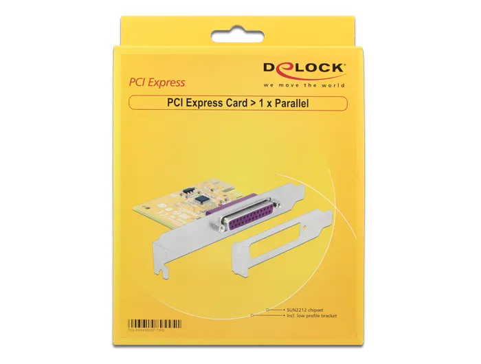 DeLOCK PCI-Express ohjainkortti, 1xDB25 naaras, SUN2212 siru