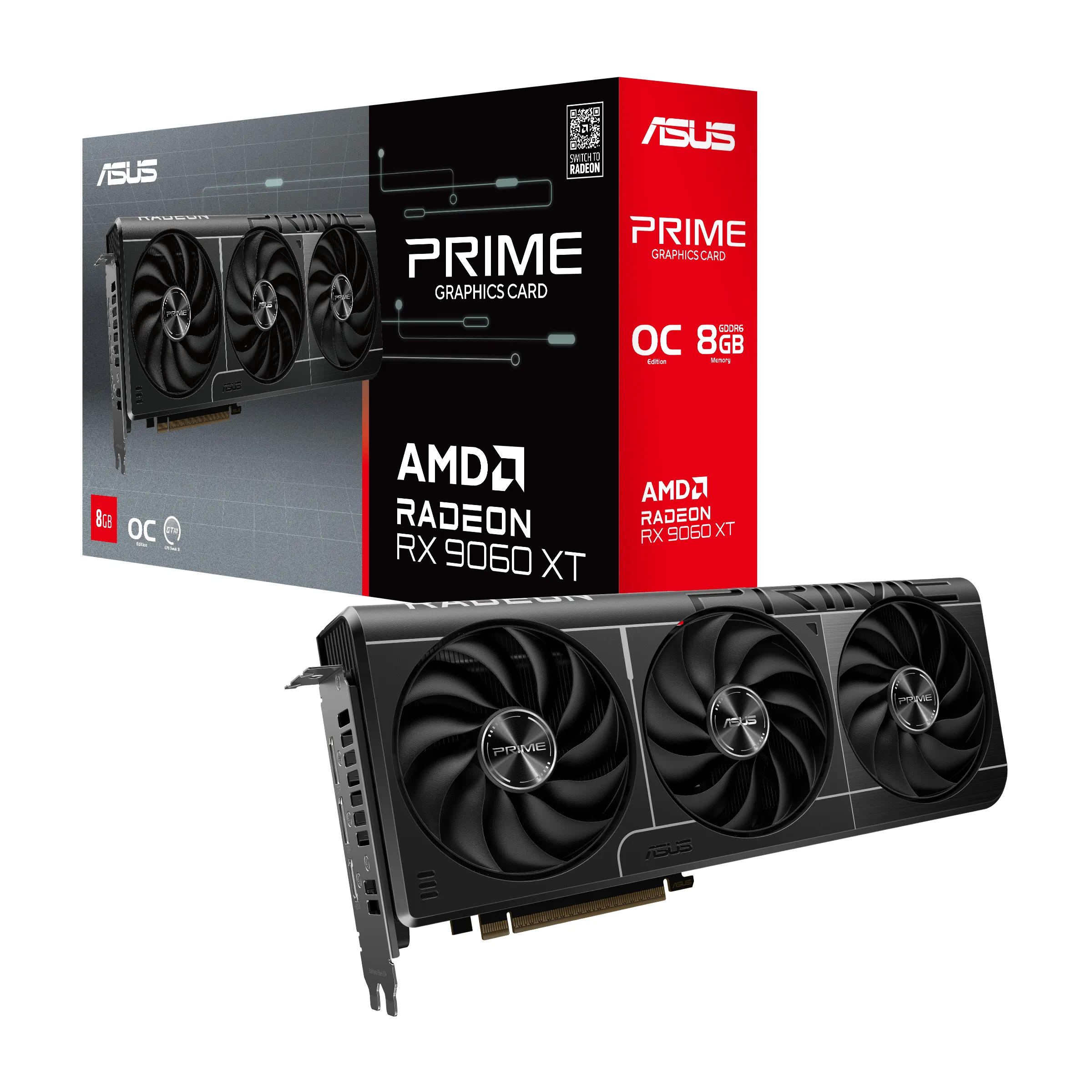 Asus Radeon RX 9060 XT Prime Edition 8 GB OC grafikkort