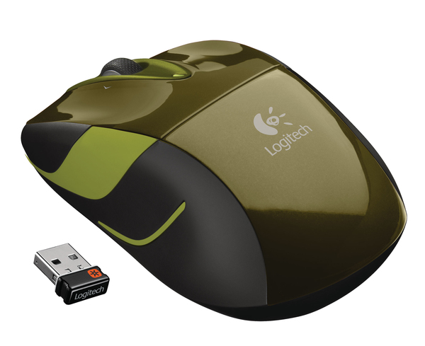 Logitech M525 - Hiiri - optinen - langaton - 2.4 GHz - USB johdoton vastaanotin - vihre&auml;