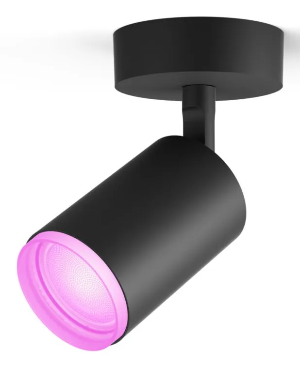 PHILIPS HUE FUGATO SINGLE SPOT BLACK 1X5.7W, 240V