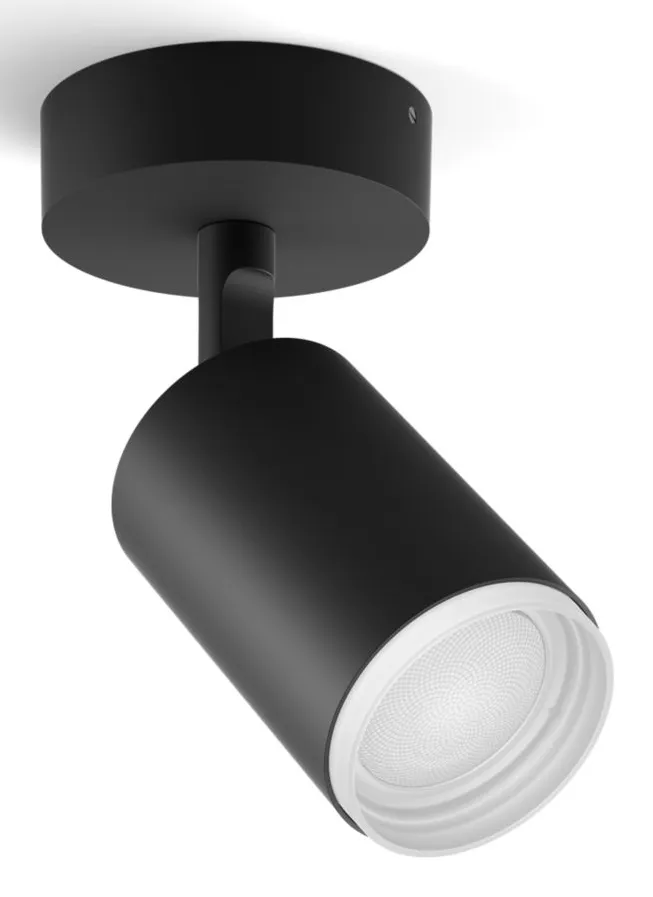 PHILIPS HUE FUGATO SINGLE SPOT BLACK 1X5.7W, 240V