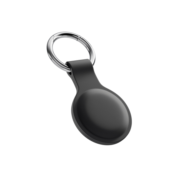 Epico Silicone Full Back Case | AirTag | Black | Robust Metal Ring