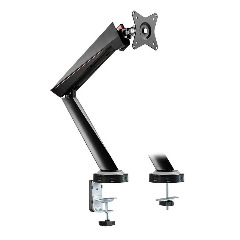 Logilink Gaming Single Gas Spring - monitor arm, black, 17-32", 8kg