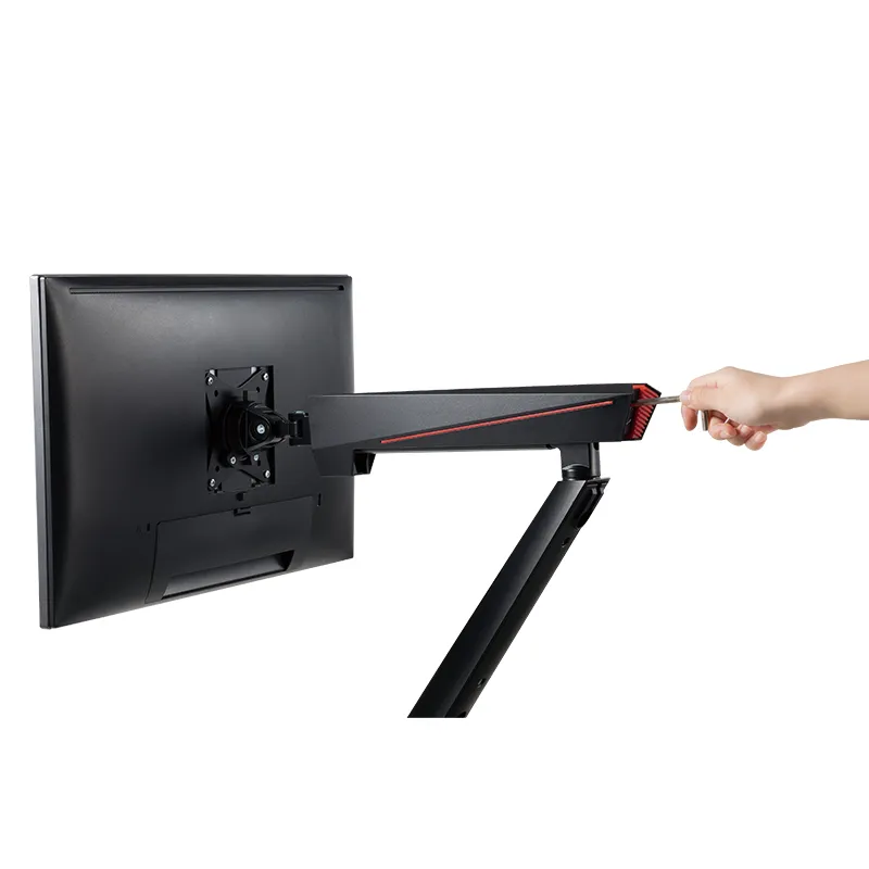 Logilink Gaming Single Gas Spring - monitor arm, black, 17-32", 8kg