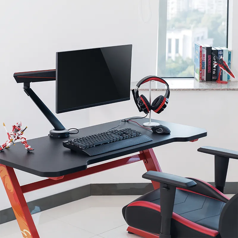 Logilink Gaming Single Gas Spring - monitor arm, black, 17-32&quot;, 8kg