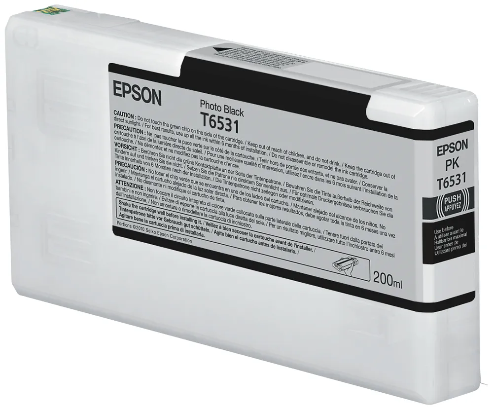 Epson T6531-mustekasetti, 200 ml, valokuvamusta