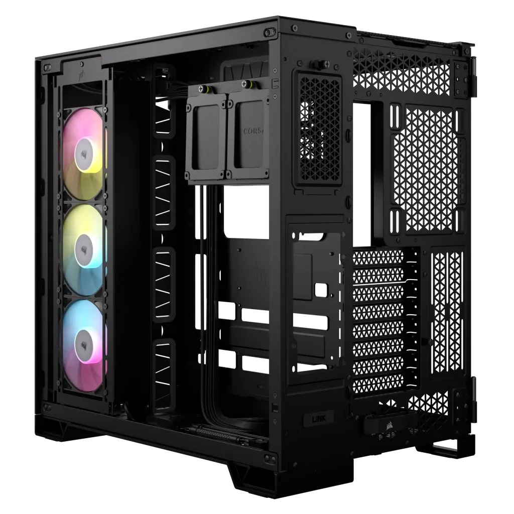 Corsair iCUE LINK 6500X RGB Tempered Glass - miditower, window, black