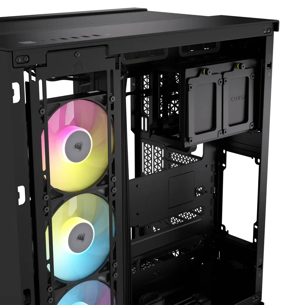 Corsair iCUE LINK 6500X RGB Tempered Glass - miditower, window, black