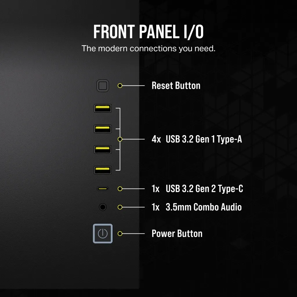 Corsair iCUE LINK 6500X RGB Tempered Glass - miditower, window, black