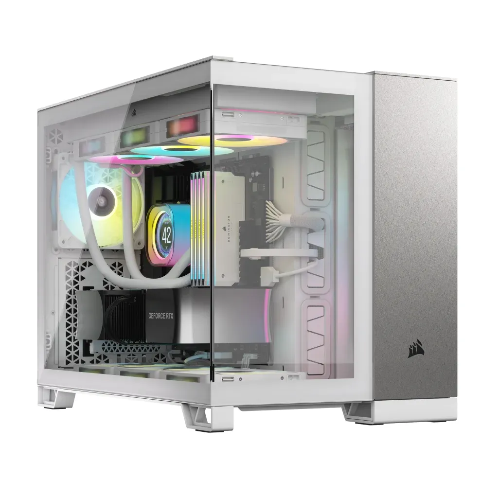 CORSAIR 2500X Micro-ATX Case with window, White