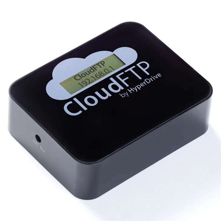 Sanho HyperDrive CloudFTP, langattoman tiedostojen siirtoon, musta