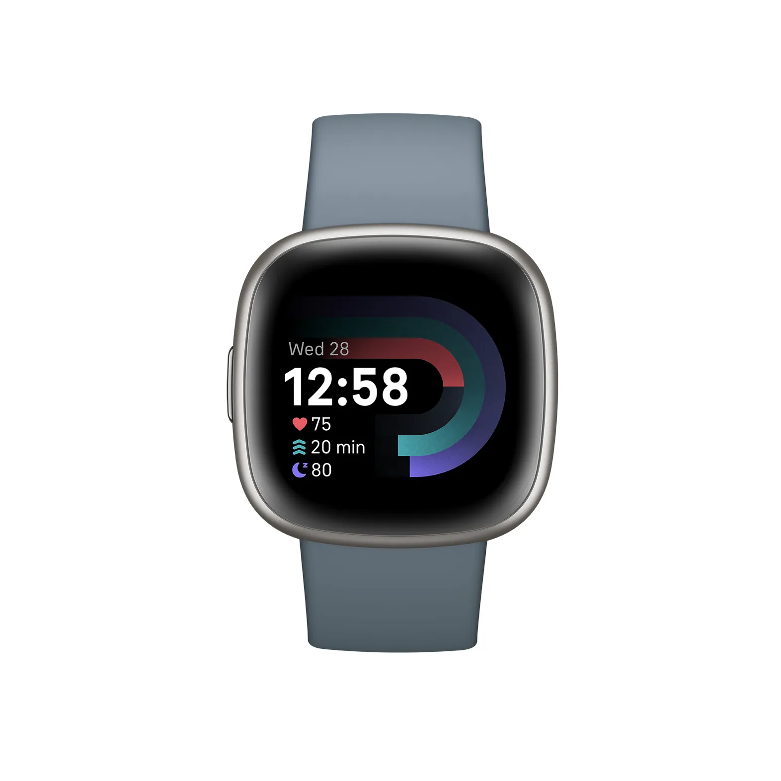 Fitbit Versa 4 - smartwatch, Waterfall Blue/Platin