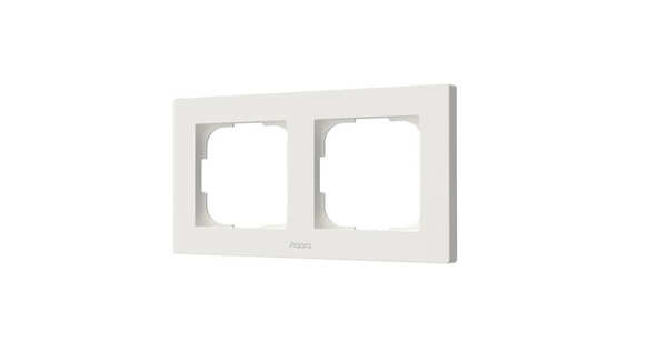 Aqara Switch Frame H2 EU (2-facks) - Str&ouml;mbrytarram, Vit