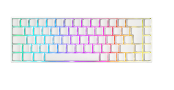 Deltaco White Line WK95B 65%, Kailh Brown - wireless gaming keyboard