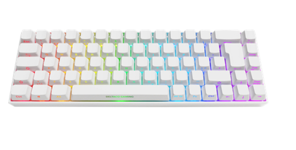 Deltaco White Line WK95B 65%, Kailh Brown - wireless gaming keyboard