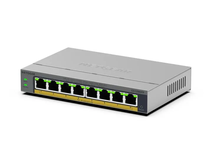 Netgear 8-Port Gigabit Ethernet Easy Smart High-Power PoE+ - switch