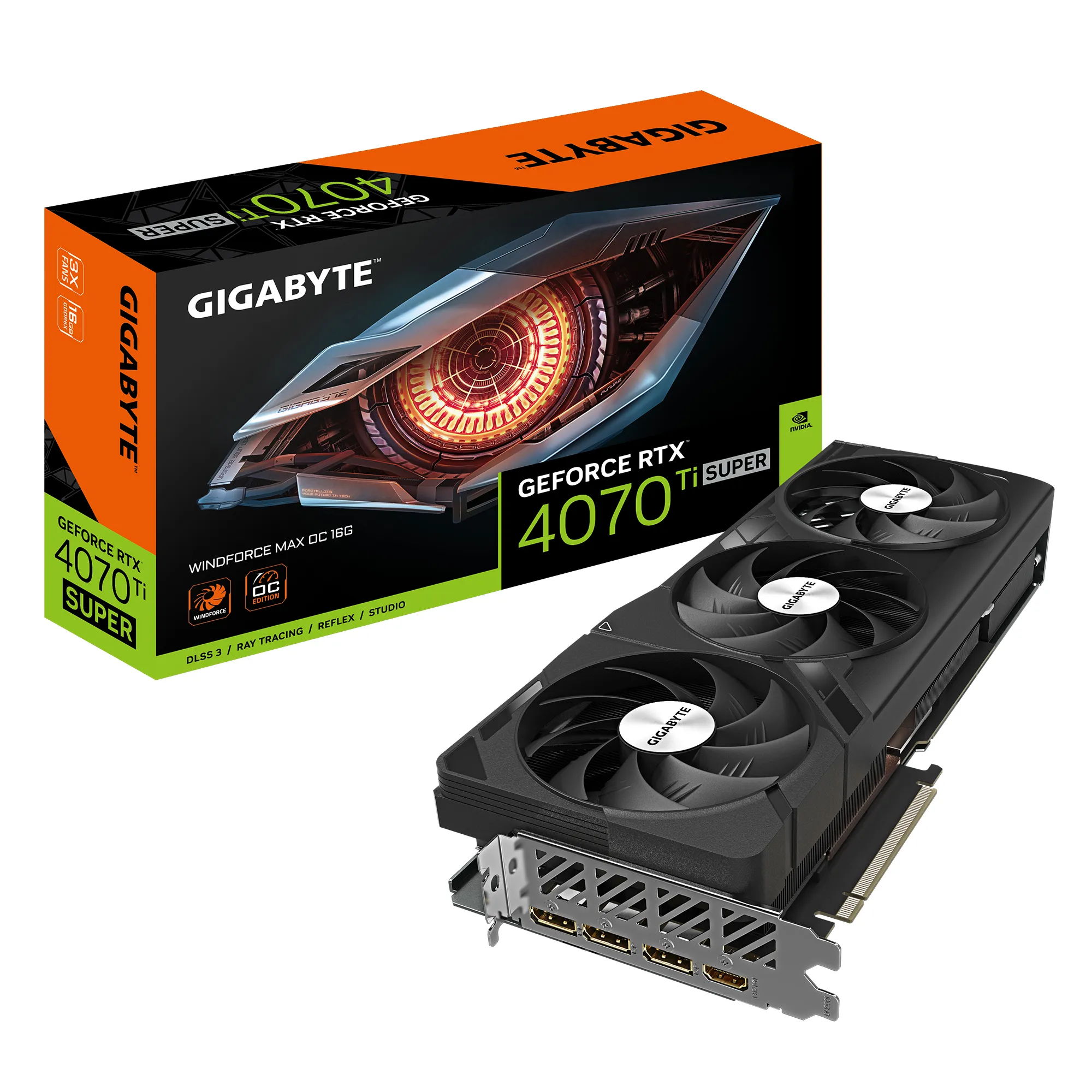 Gigabyte GeForce RTX 4070 Ti SUPER Windforce Max OC 16 GB - Grafikkort