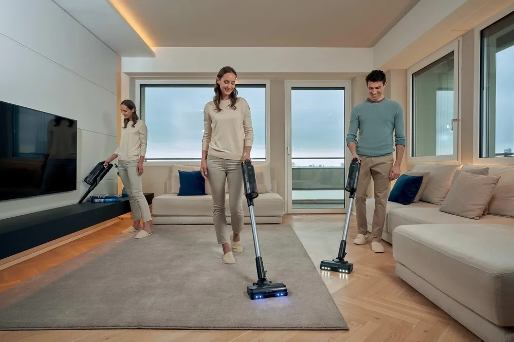 Hoover HF610H 011 Stick vacuum cleaner, Magenta