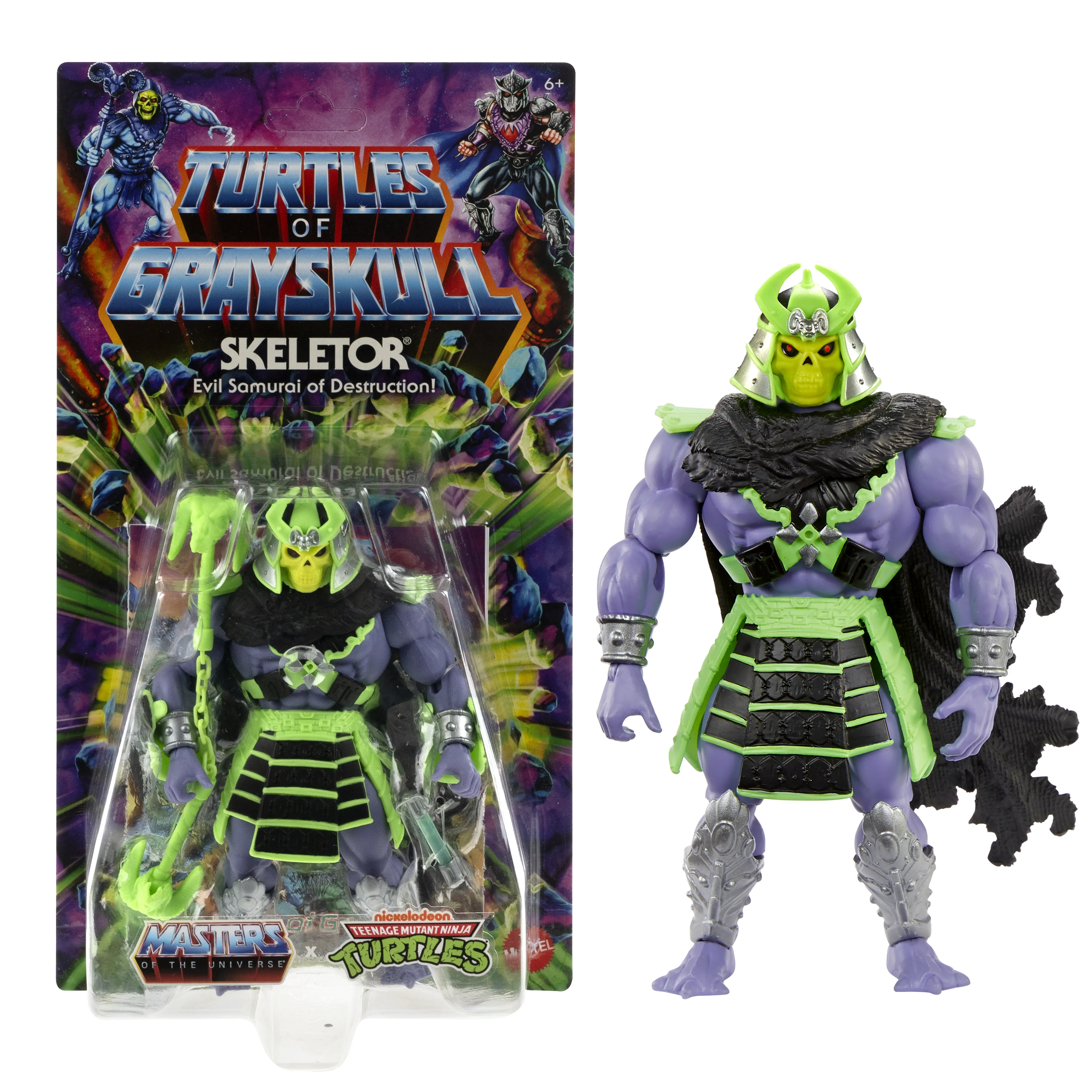 Mattel Masters of the Universe Origins Turtles of Grayskull Skeletor toy figure