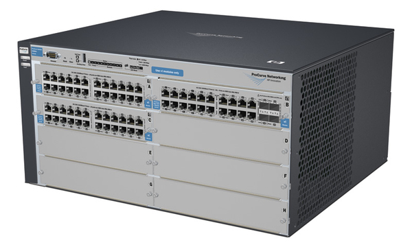 HPE ProCurve Switch 4208vl-72GS 68 ports of 10/100/1000-T and 4 ports of SFP in a 5U chassis with five open module slots